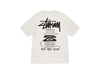 Stussy Old Phone Tee Pigment Dyed "Natural"