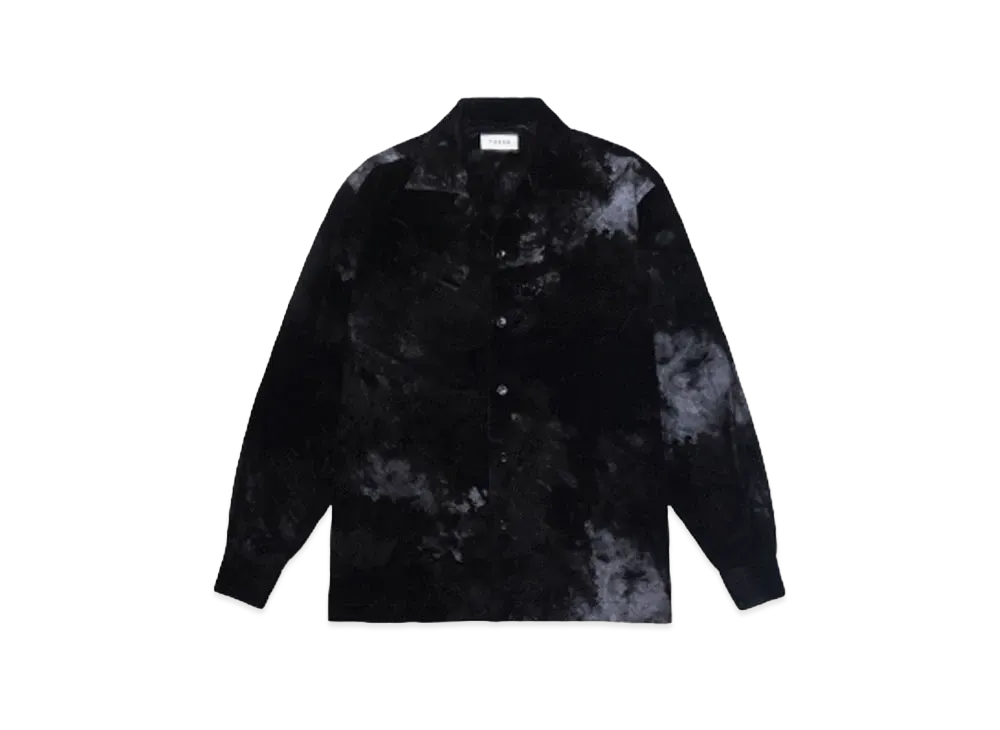 TAAKK FLOCKY + PIGMENT PRINT SHIRTS "BLACK"