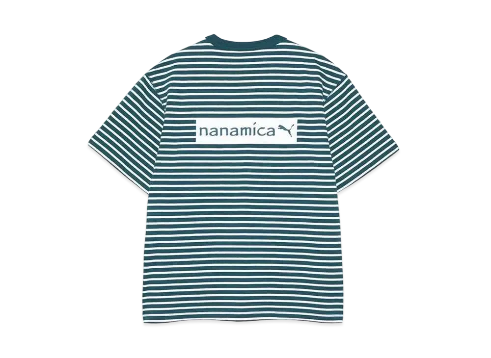 nanamica x PUMA PM-Striped Tee "Varsity Green"