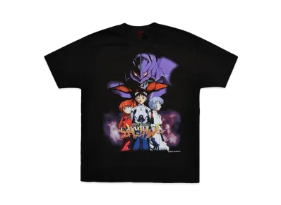 Geeks Rule 15 Silkscreen Printing × Neon Genesis Evangelion T-Shirt "Black"