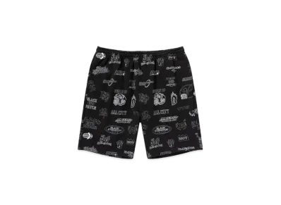 Blackeyepatch Sketched Logos Sweat Shorts "Black"