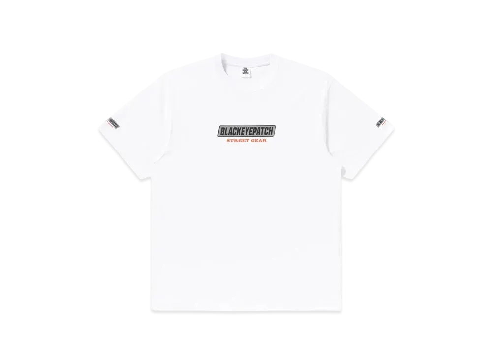 Blackeyepatch Reflector Racing Logos Tee "White"
