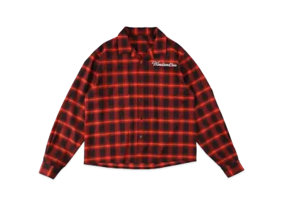 WIND AND SEA SD Santacruz Flannel Shirt "Red"