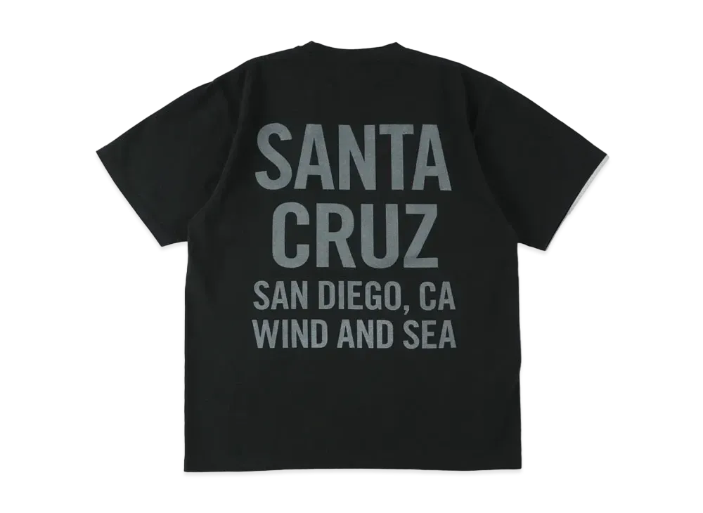 WIND AND SEA SD Santacruz S/S Pocket Tee "Black"