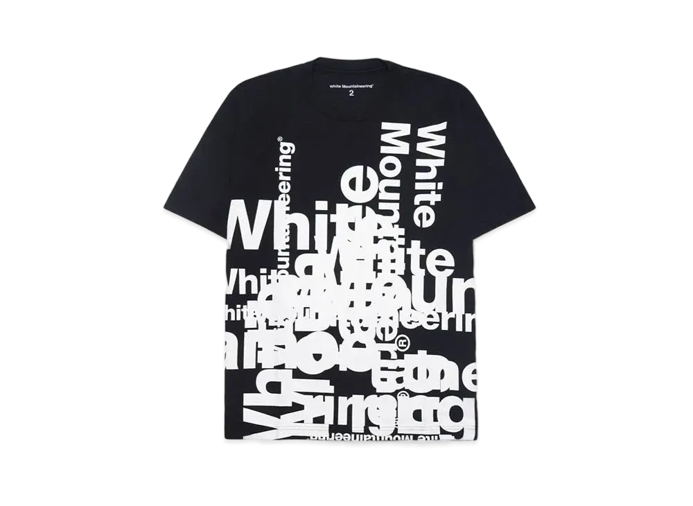 White Mountaineering OVERLAP LOGO T-SHIRT "BLACK"
