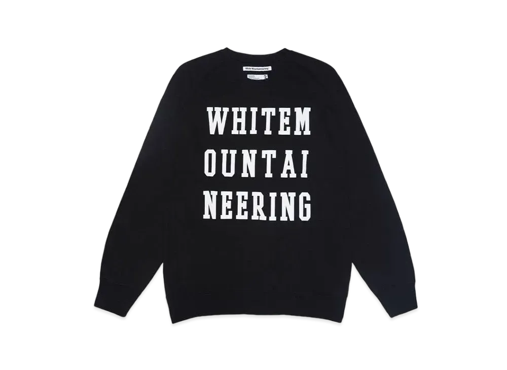 White Mountaineering LOGO SWEAT SHIRT "BLACK"