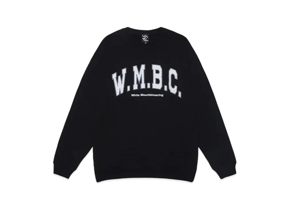 White Mountaineering WMBC COLLEGE LOGO SWEATSHIRT "BLACK"