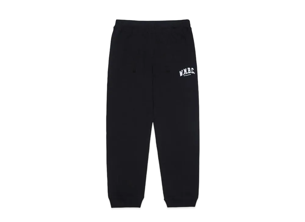 White Mountaineering WMBC COLLEGE LOGO SWEATPANTS "BLACK"