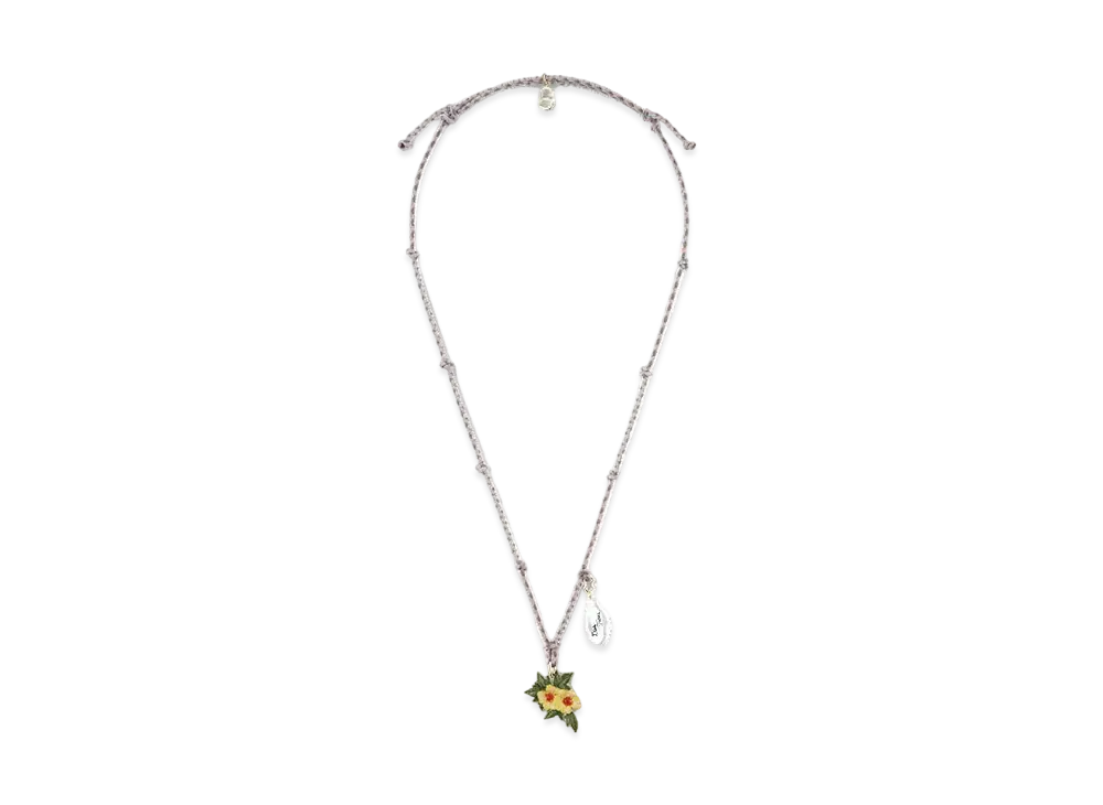 Dior Tears Necklace (Cord, Resin With a Freshwater Pearl) "Multicolor"