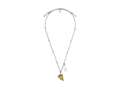 Dior Tears Necklace (Cord, Resin With a Freshwater Pearl) "Multicolor"