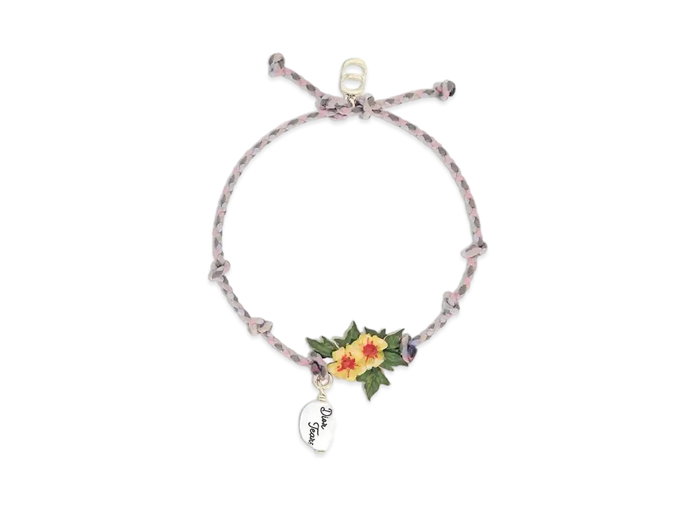 Dior Tears Bracelet (Cord, Resin With a Freshwater Pearl) "Multicolor"