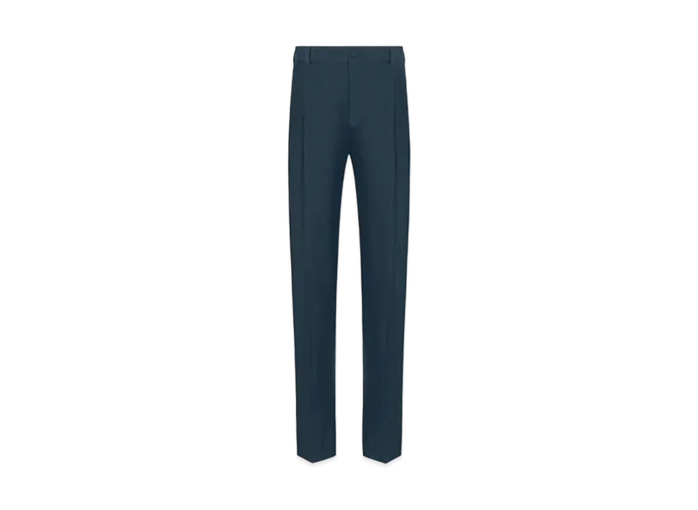 Dior Tears Wide-Leg Pants Cotton Twill "Navy Blue"
