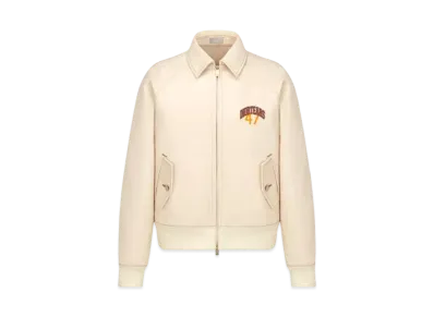 Dior Tears Zipped Blouson Cotton Twill "White"
