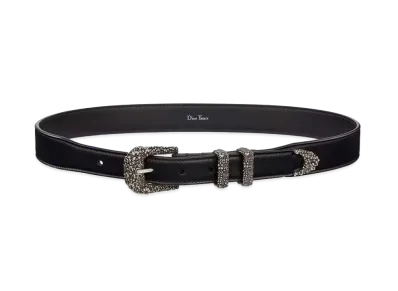 Dior Tears Adjustable Belt Smooth Calfskin, 30mm "Black"