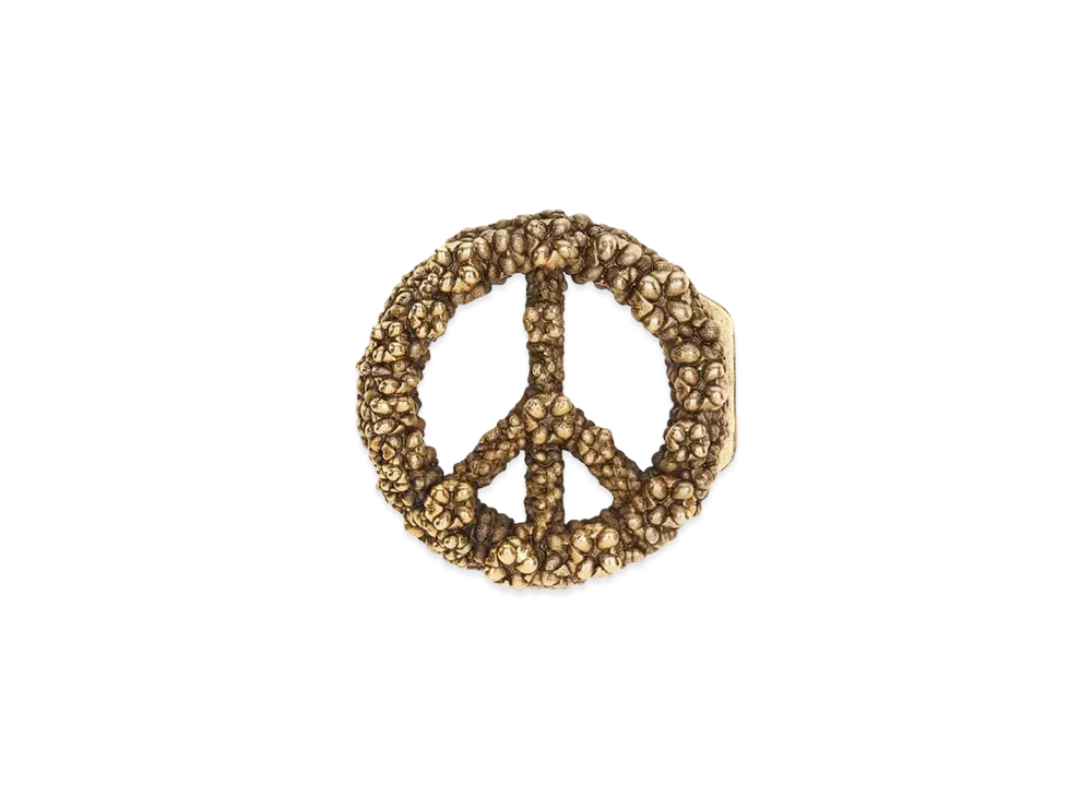 Dior Tears Peace Sign Belt Buckle 35mm (Brass) "Antique Gold"