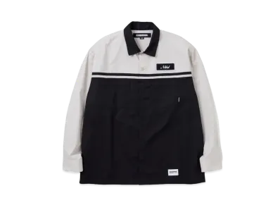 NEIGHBORHOOD Two Tone Work Shirt LS "Black/Beige"