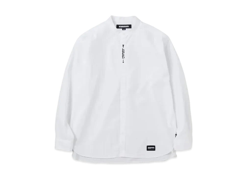 NEIGHBORHOOD Bandcollar Shirt LS "White"