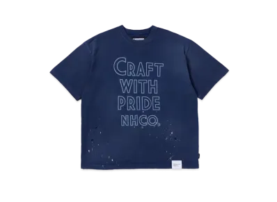 NEIGHBORHOOD Damage Crewneck SS "Navy"
