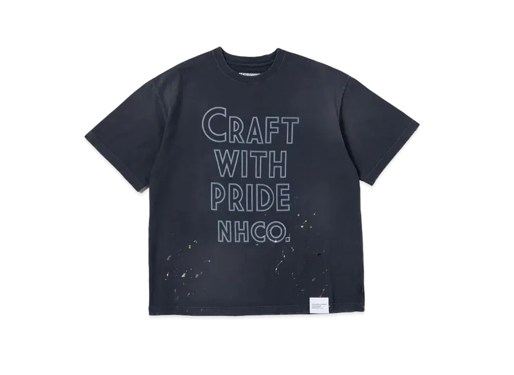 NEIGHBORHOOD Damage Crewneck SS "Black"