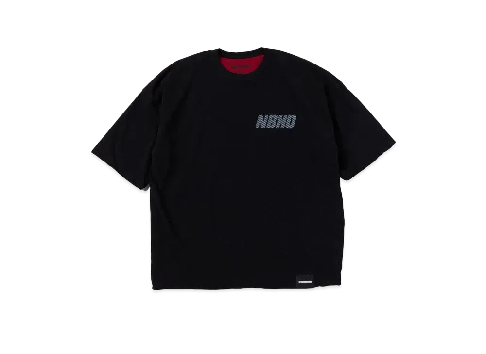 NEIGHBORHOOD Reversible Crewneck SS "Black/Burgundy"