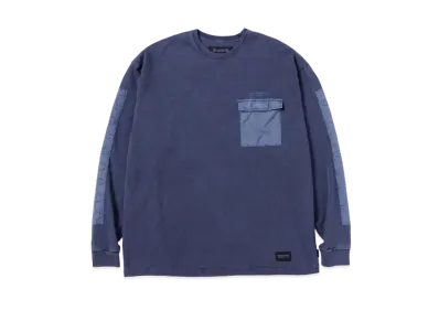 NEIGHBORHOOD Design Pigment Dyed Crewneck LS "Navy"