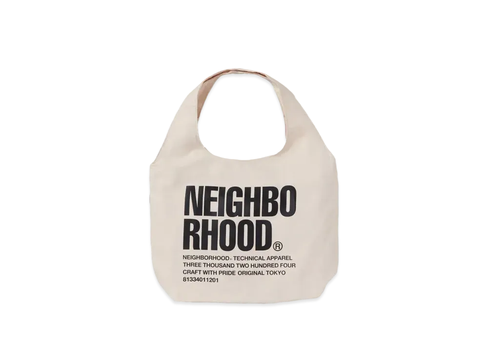 NEIGHBORHOOD ID Tote Bag-M "Natural"