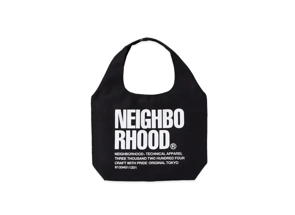 NEIGHBORHOOD ID Tote Bag-M "Black"