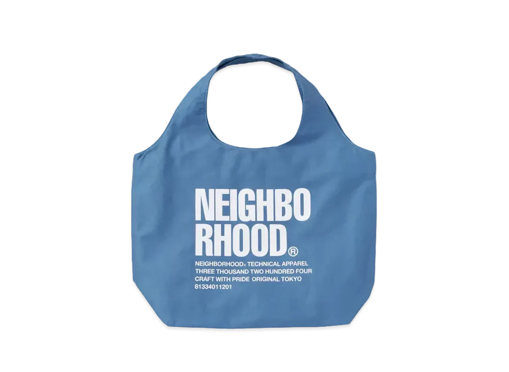 NEIGHBORHOOD ID Tote Bag-L "Blue"