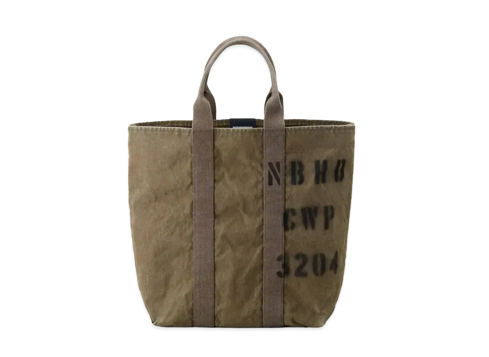 NEIGHBORHOOD Canvas Tote Bag "Olive Drab"