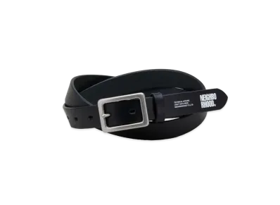 NEIGHBORHOOD Leather Narrow Belt "Black"