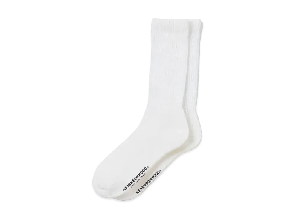 NEIGHBORHOOD Plain Socks "Off White"