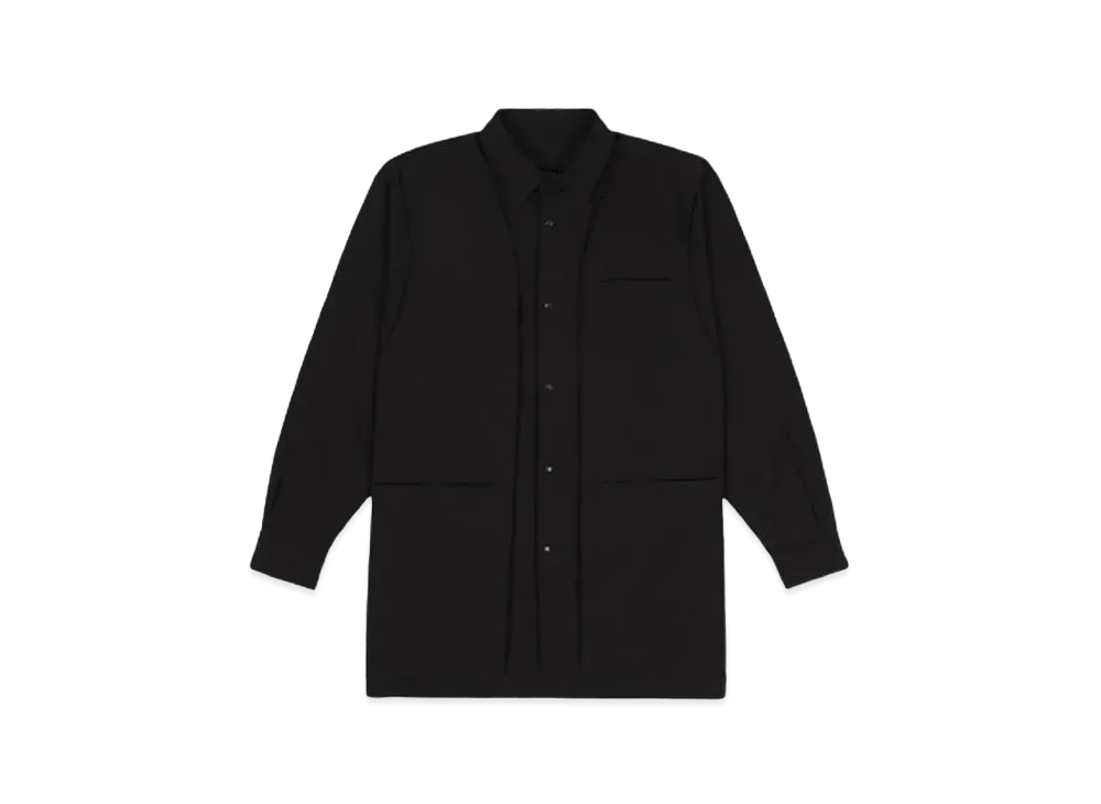 White Mountaineering CORDURA 2WAY LAYERED SHIRT "BLACK"