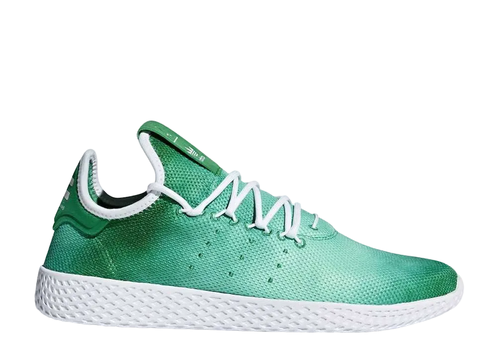 ファレル・ウィリアムス × アディダス オリジナルス テニスフー "ブライトグリーン/フットウェアホワイト"