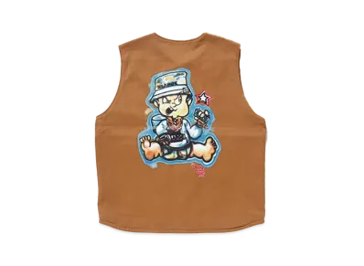 XLARGE x SHIRT KING PHADE Work Vest "Beige"