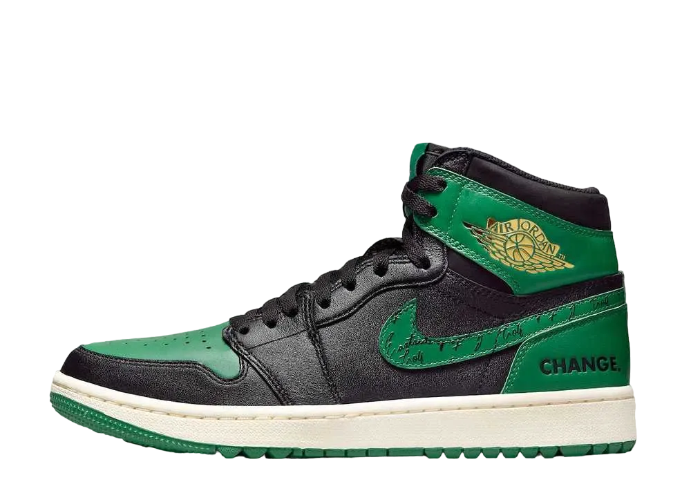 Eastside Golf × Nike Air Jordan 1 High Golf "Black/Malachite/1961"