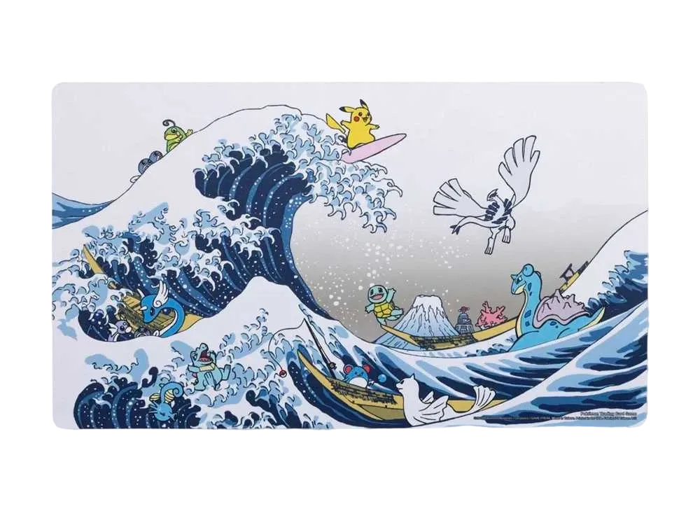 プレイマット グレートウェーブ ピカチュウ&フレンズ (葛飾北斎 プレイマット グレートウェーブ ピカチュウ&フレンズ (葛飾北斎