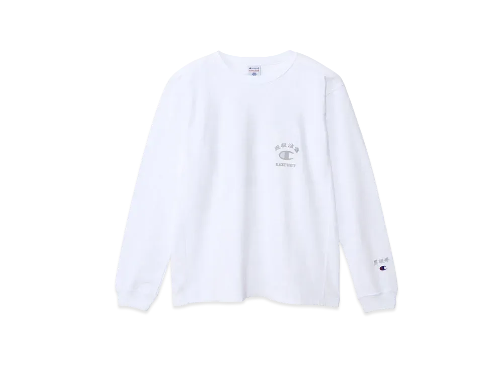 Blackeyepatch x Champion Reverse Weave Long Sleeve T-Shirts "White"