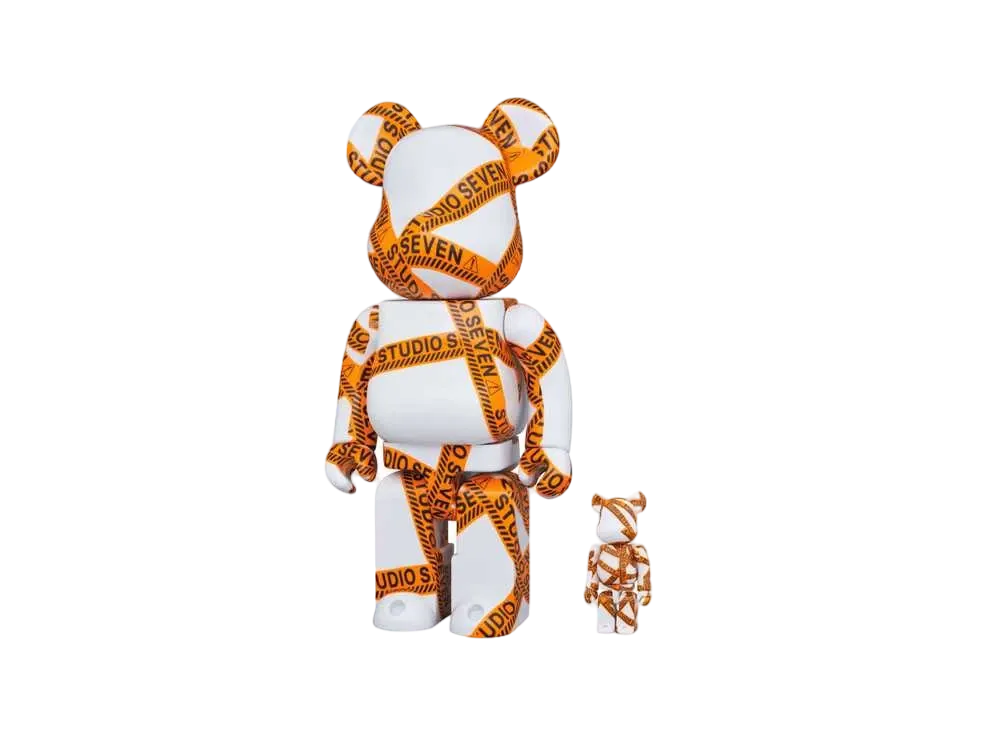 STUDIO SEVEN x BE@RBRICK 100% & 400% "ORANGE"