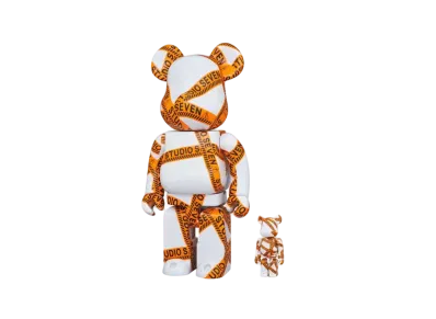 STUDIO SEVEN x BE@RBRICK 100% & 400% "ORANGE"
