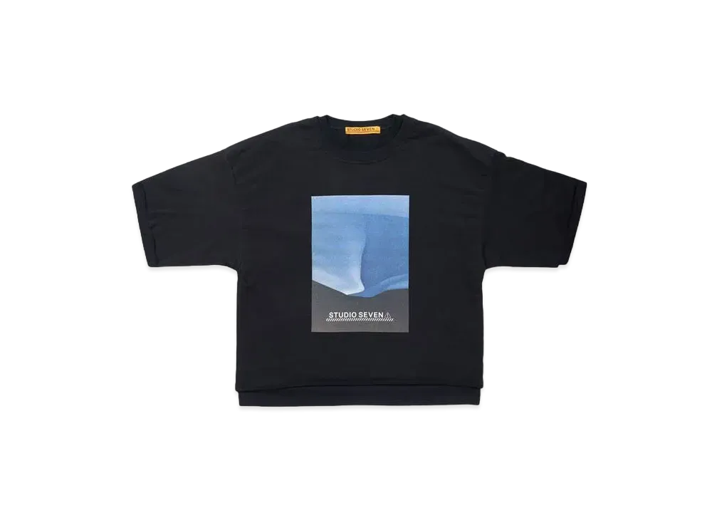 STUDIO SEVEN Big Layered SS Tee "BLACK"
