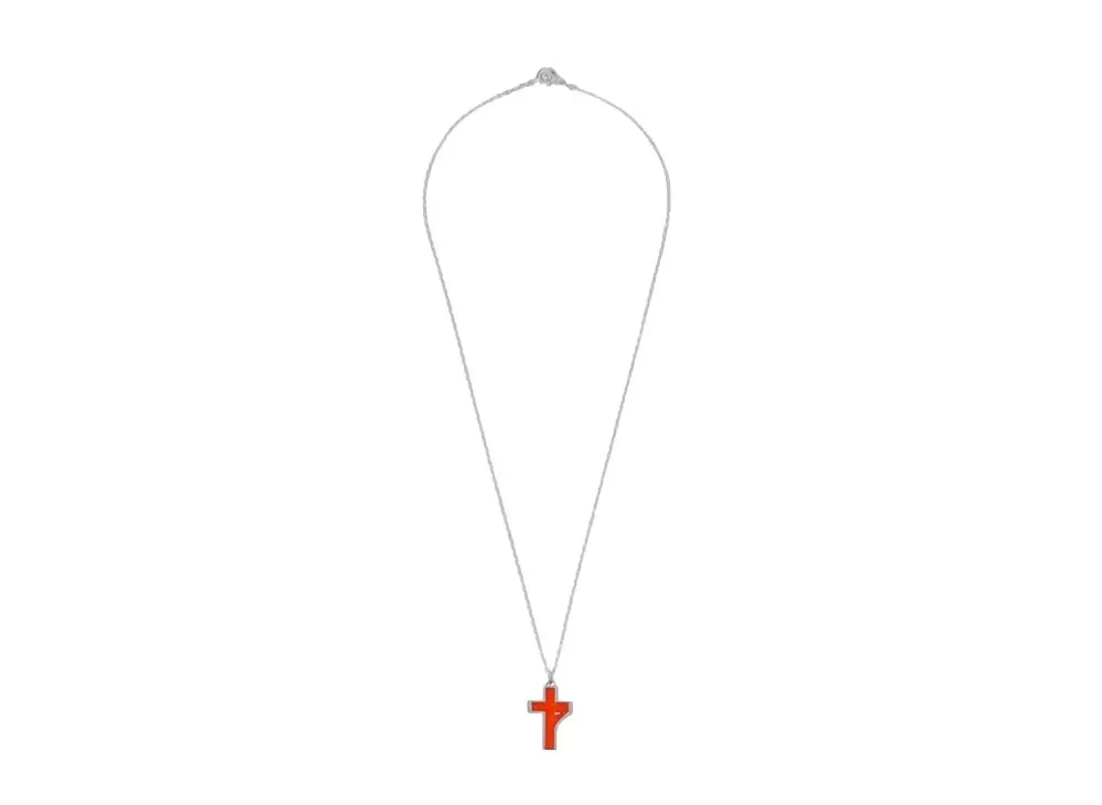 STUDIO SEVEN 7 Cross Necklace "ORANGE"