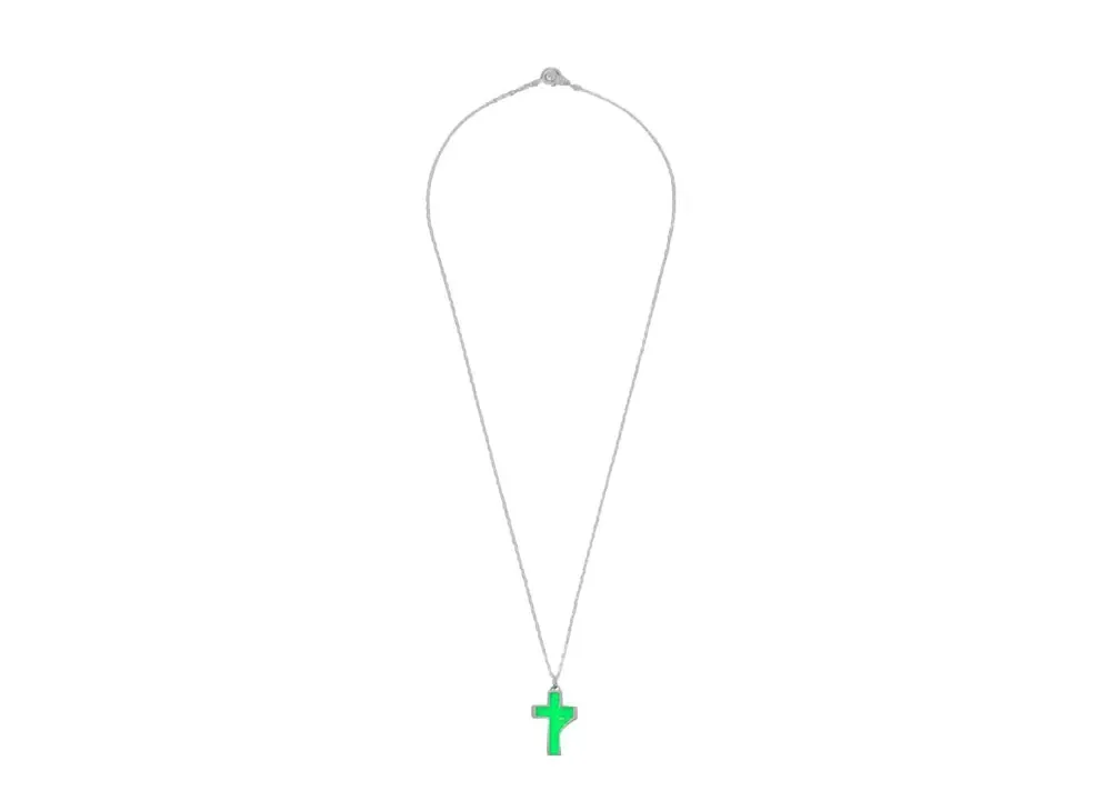 STUDIO SEVEN 7 Cross Necklace "GREEN"