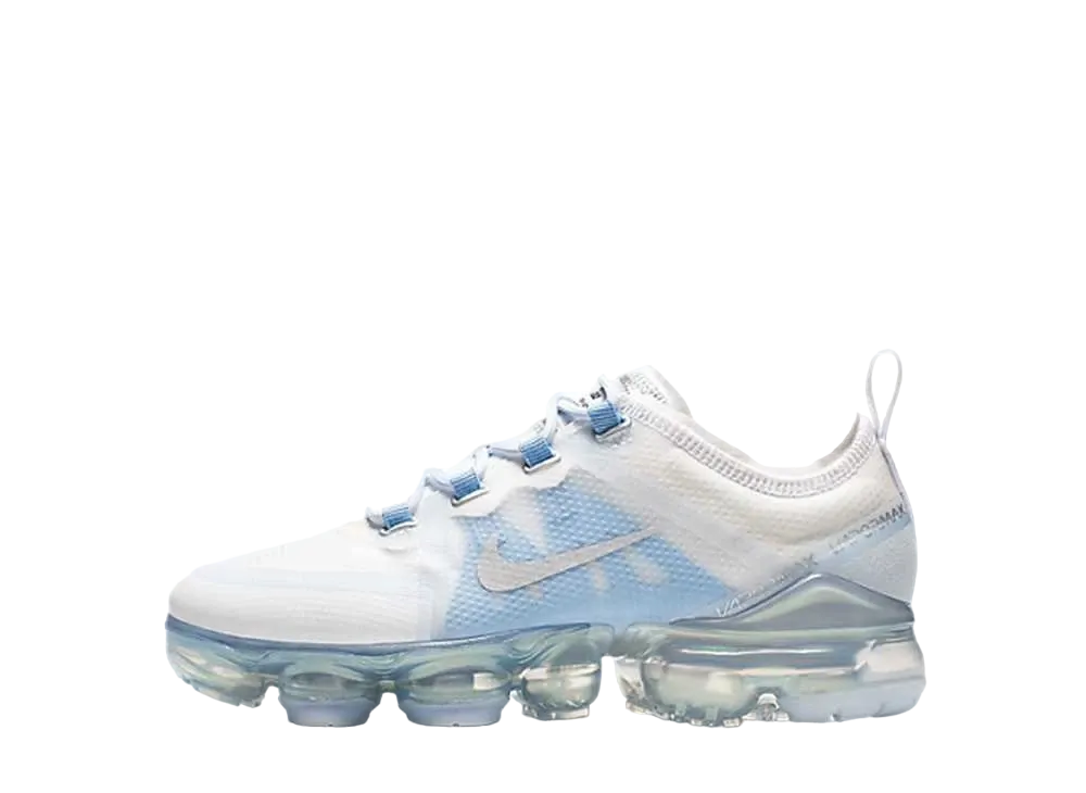 ナイキ GS エアヴェイパーマックス2019 "ホワイト/メタリックシルバー"