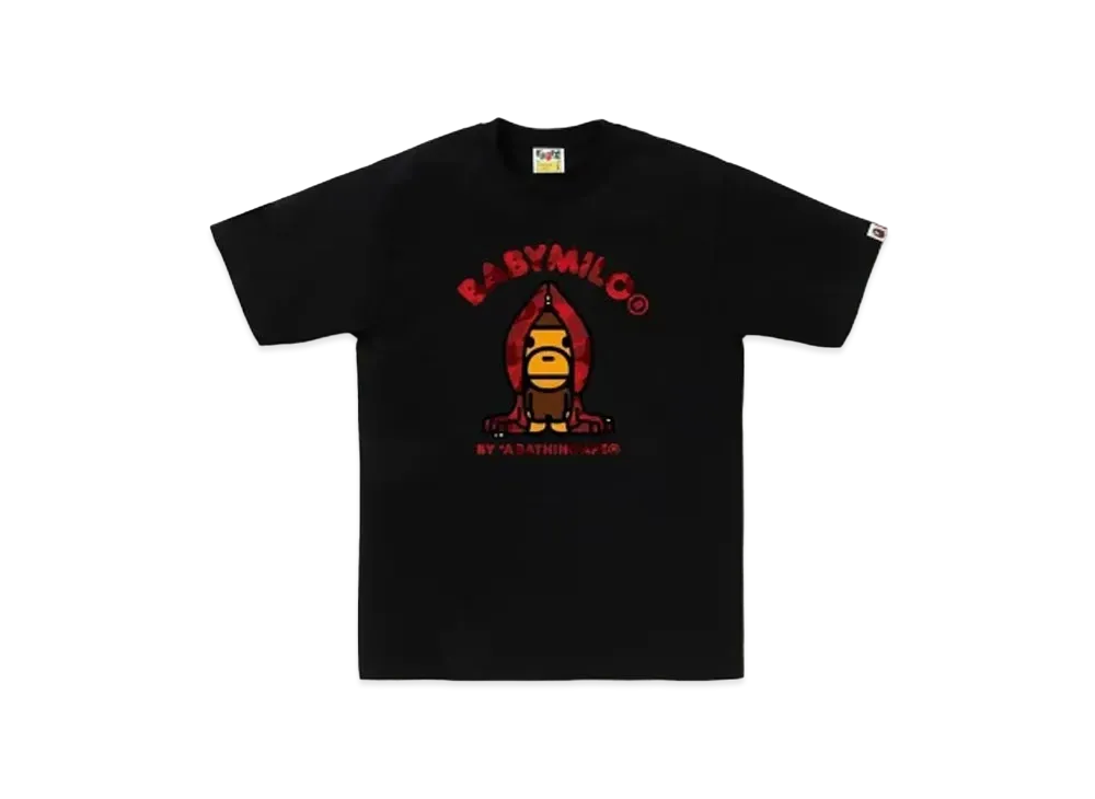 A BATHING APE Baby Milo Tee "Black"