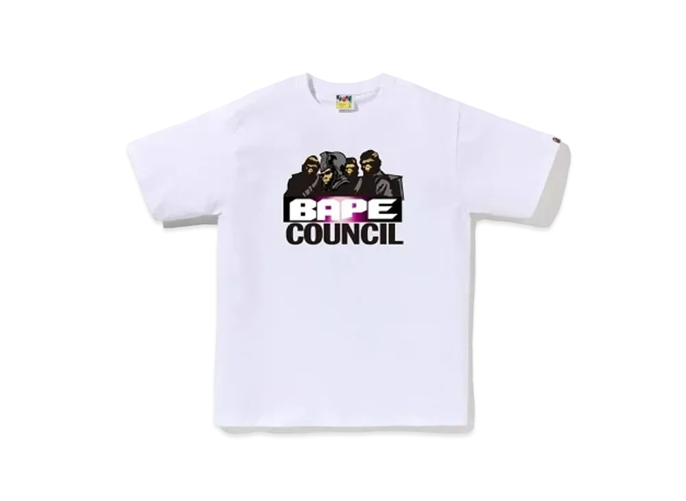 A BATHING APE Council Tee "White"