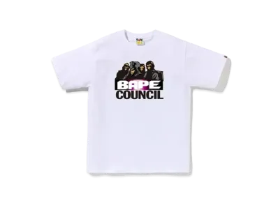 A BATHING APE Council Tee "White"