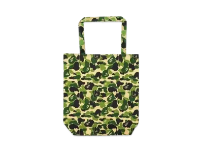 A BATHING APE Abc Camo Tote Bag "Green"