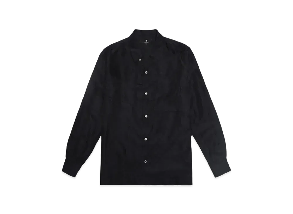 ANREALAGE PANEL PATCHWORK CUPRO SHIRT "BLACK"