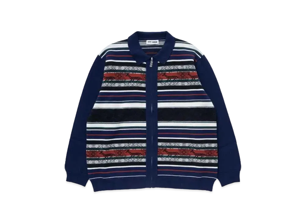 TTT MSW Nordic Zipup Cardigan "Navy"