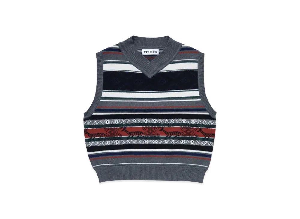 TTT MSW Nordic Knit Vest "Gray"